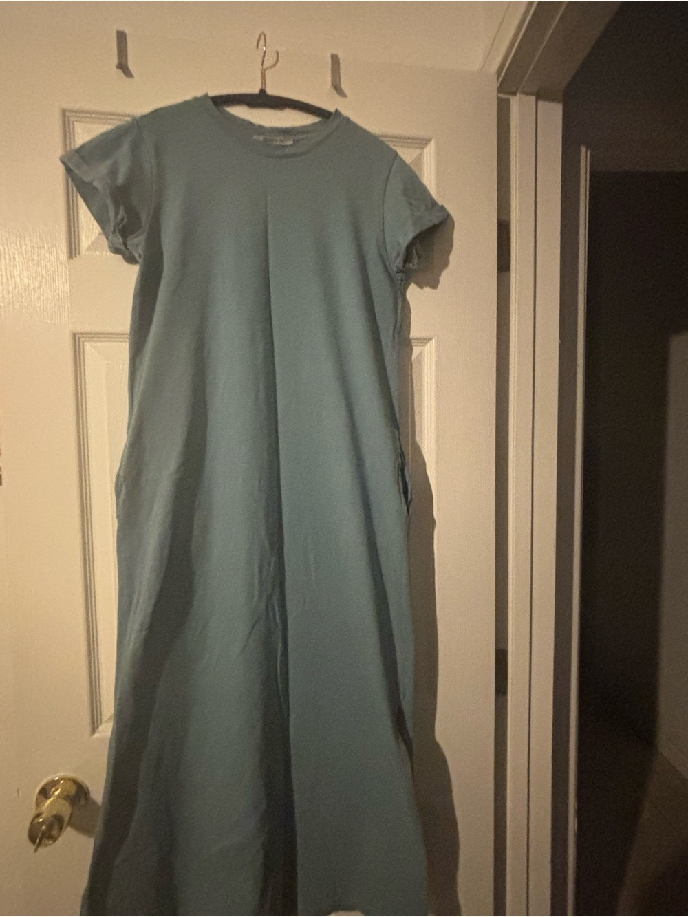 All saints Women's Sage Green Short-Sleeve Maxi Dress size 4